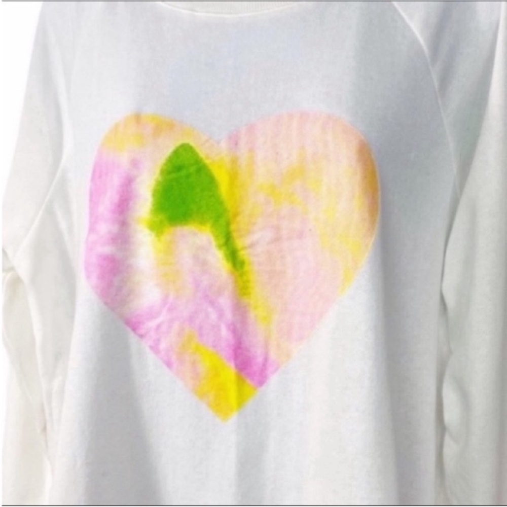 EASEL Spread love Heart sweatshirt top M - Picture 5 of 8